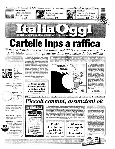 Italia oggi : quotidiano di economia finanza e politica